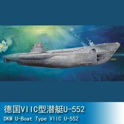 Trumpeter German Type VIIC U-Boat U-552 1:72 Submarine 06801