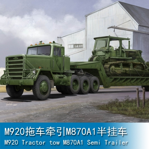 Trumpeter M920 Tractor tow M870A1 Semi Trailer 1:35 Military Transporter 01078