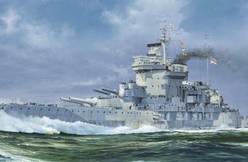 Trumpeter HMS Warspite 1942  1:700 Battleship 05795