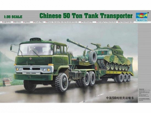 Trumpeter Vehicle-CHN  50T Tank Transporter 1:35 Military Transporter 00201