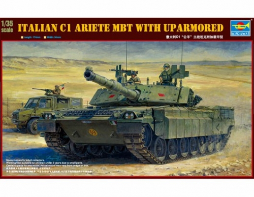 Trumpeter Italian C1 Ariete MBT with uparmored 1:35 Tank 00394